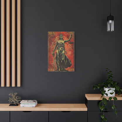 Themis Avukat Temalı Kanvas Tablo