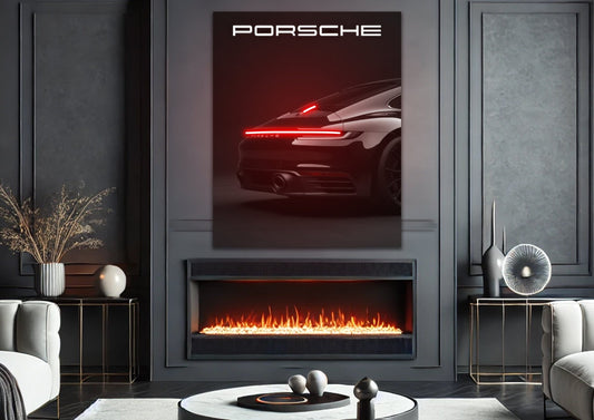 Porsche 922 Neon Işıklı Tablo