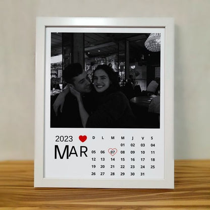 Personalized Anniversary Themed Photo Framed Painting