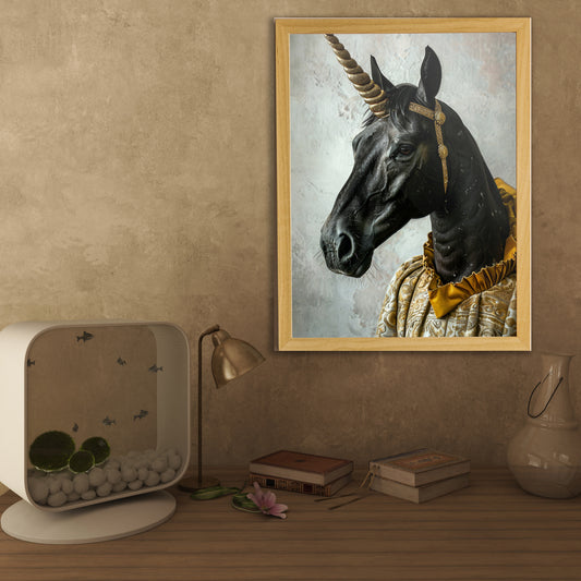 Horse-Dikkat Çekici Tablo-Çerçeveli