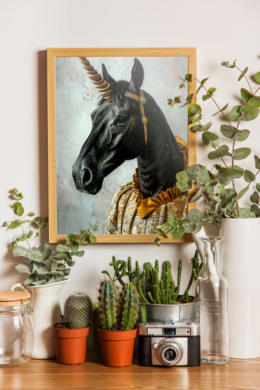 Horse-Dikkat Çekici Tablo-Çerçeveli