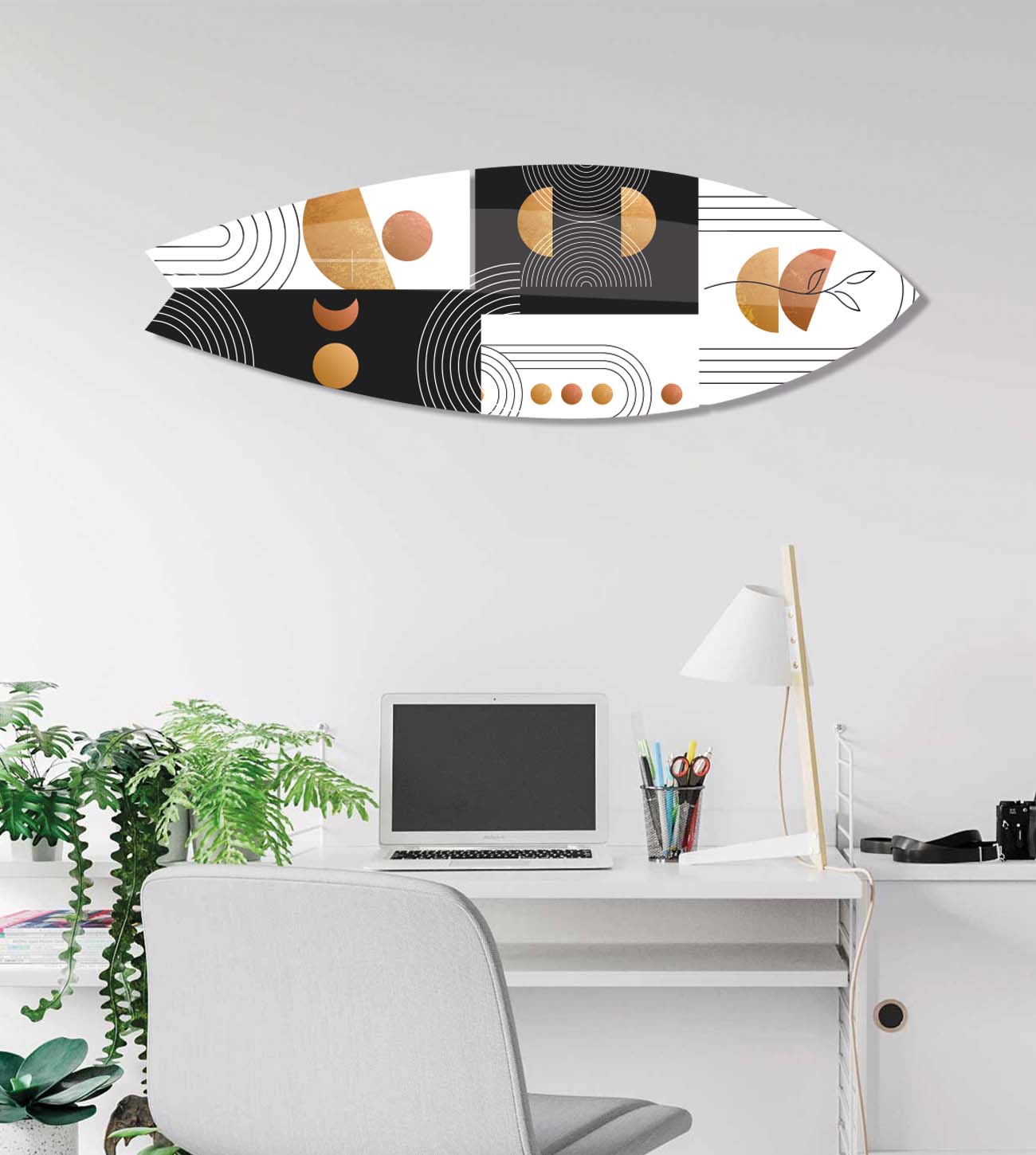Modern Minimal Sörf Tahtası Özel Tasrım