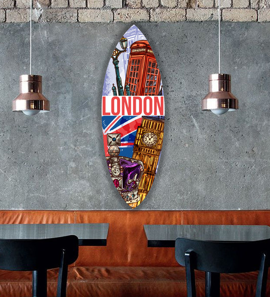London Temalı Sörf Tahtası