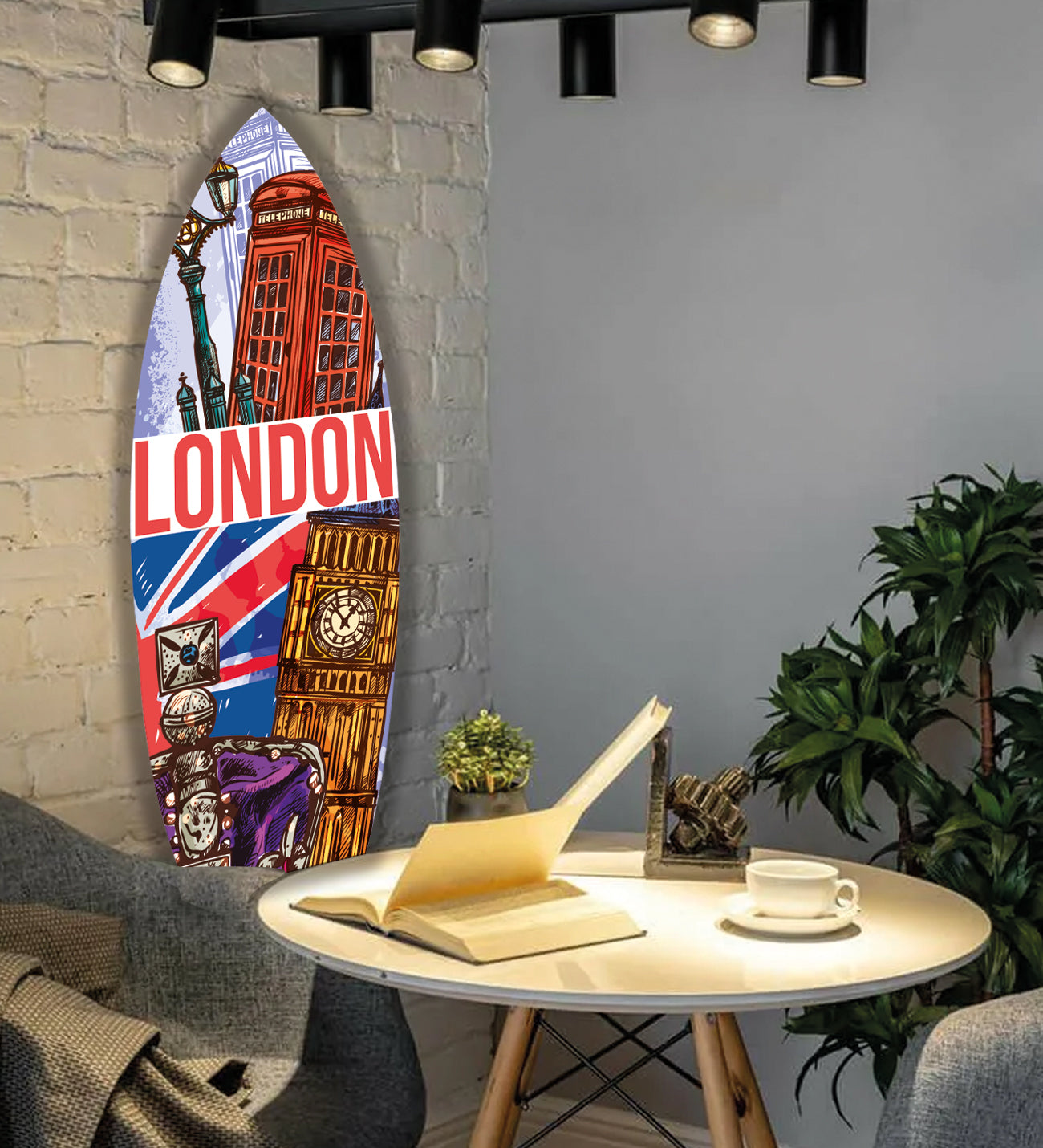 London Temalı Sörf Tahtası