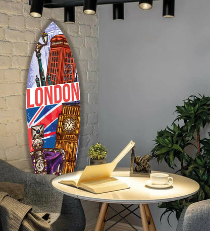 London Temalı Sörf Tahtası