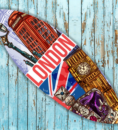 London Temalı Sörf Tahtası