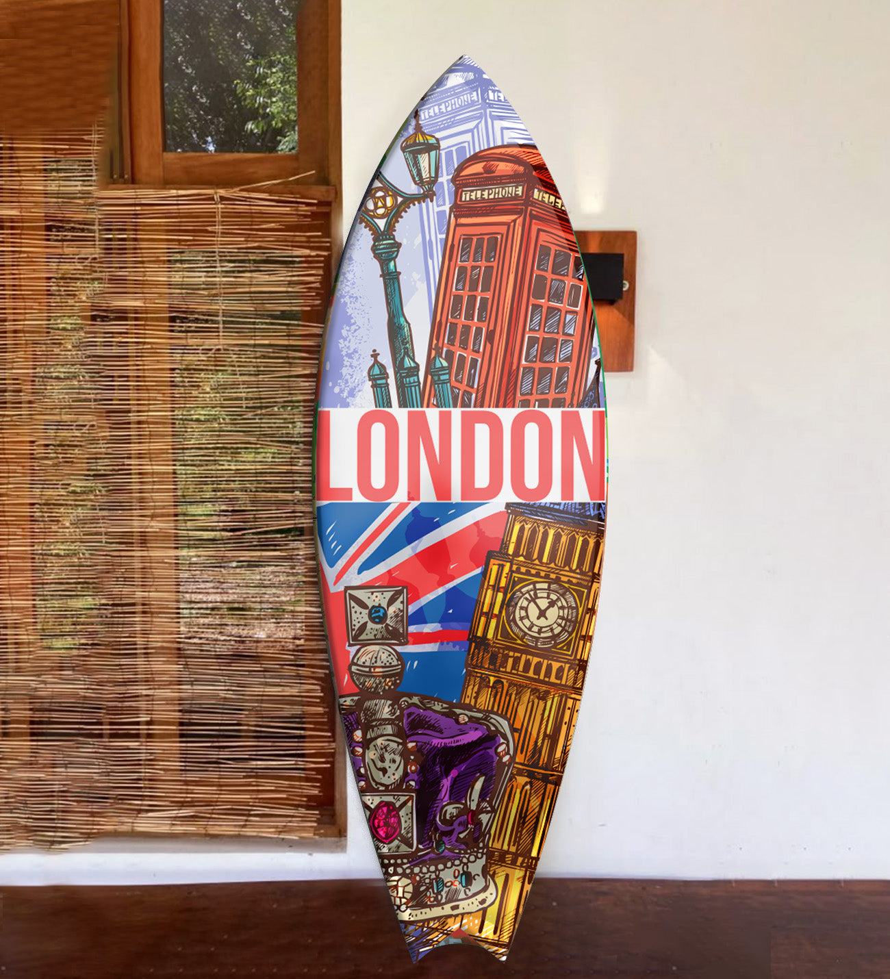 London Temalı Sörf Tahtası