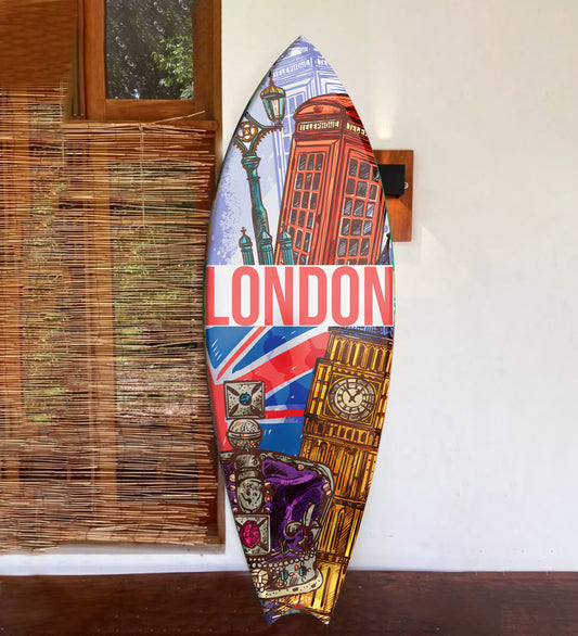 London Temalı Sörf Tahtası
