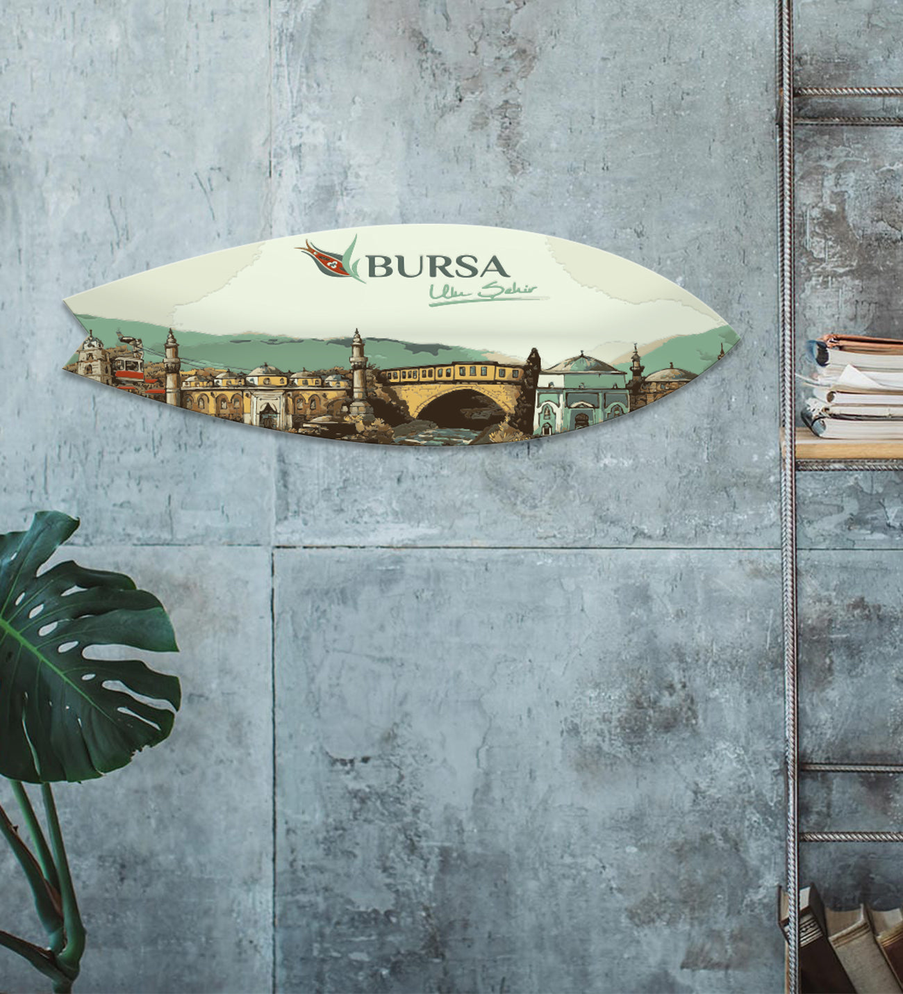 Bursa İkonik Temalı Sörf Tahtası