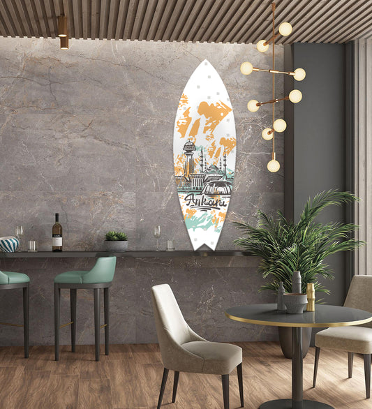 Historical Ankara Themed Surfboard
