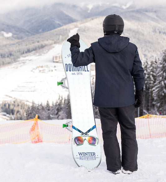 Snow Themed Decorative Skateboard-Snowboard