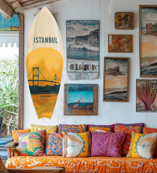Istanbul Decorative Surfboard