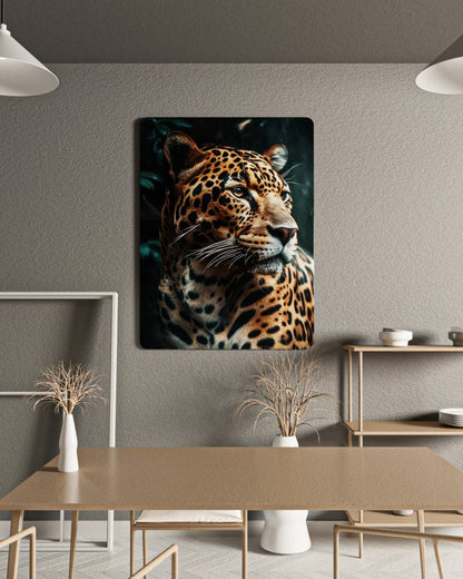 Leopar Parlak Cam  Tablo