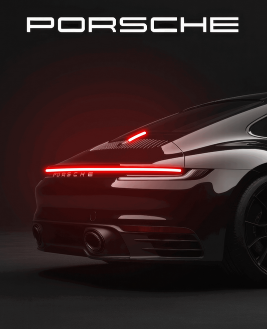 Porsche 922 Neon Işıklı Tablo
