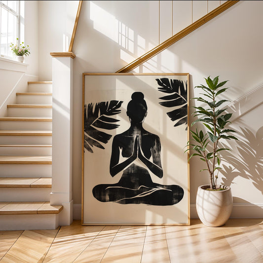 🧘 Yoga Namaste Çerçeveli Tablo