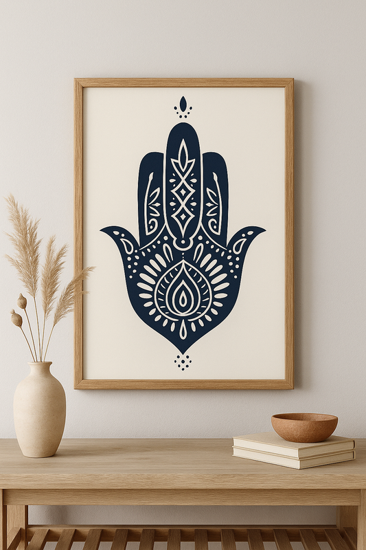 Yoga Spiritüel Çerçeveli Tablo | Meditasyon ve Pozitif Enerji Dekoru