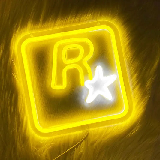 Neon R Star Games Temalı Aydınlatma