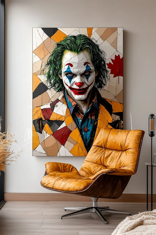 Joker Temalı Modern Sanat Kanvas Tablo