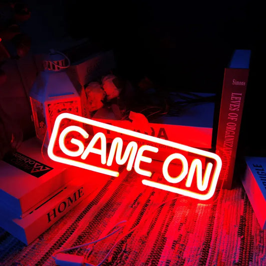 Neon Game On Temalı Aydınlatma