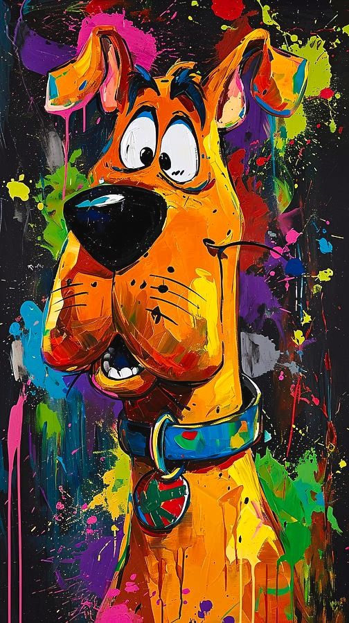 Renkli Scooby-Doo Pop Art Tablo 🎨🐾