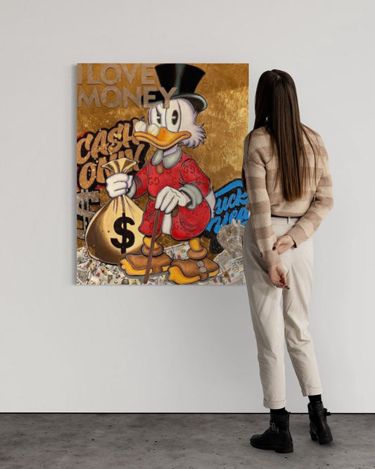 Varyemez Amca (Scrooge McDuck)-Kanvas Tablo