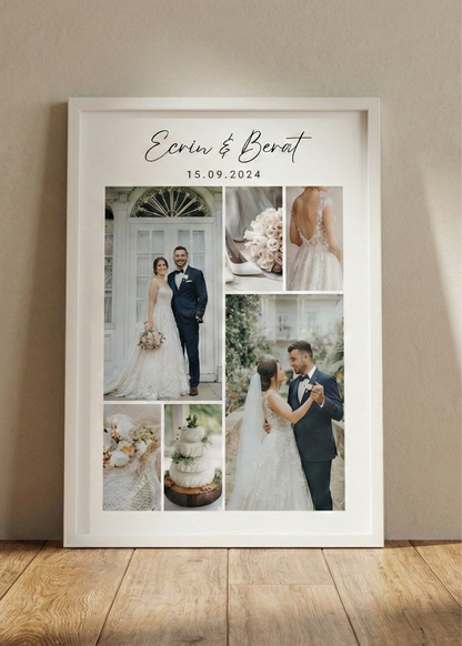 Framed 8 Photo Framed Special Table for Your Lover with Love Written