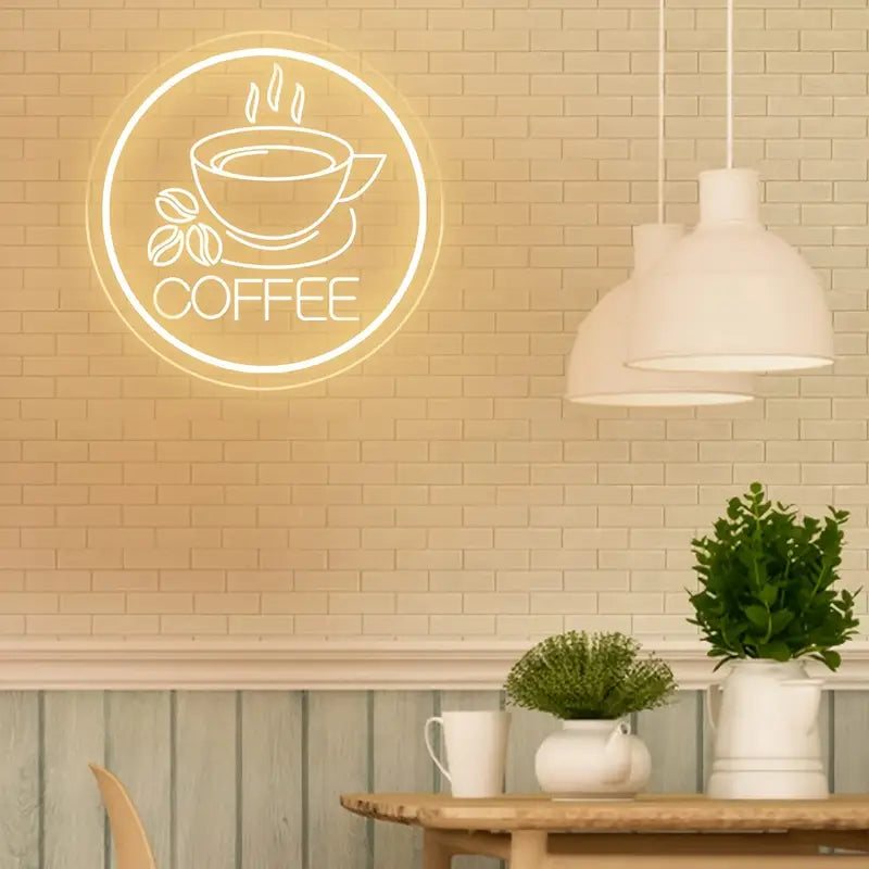 Neon Coffee - Kahve Temalı Aydınlatma