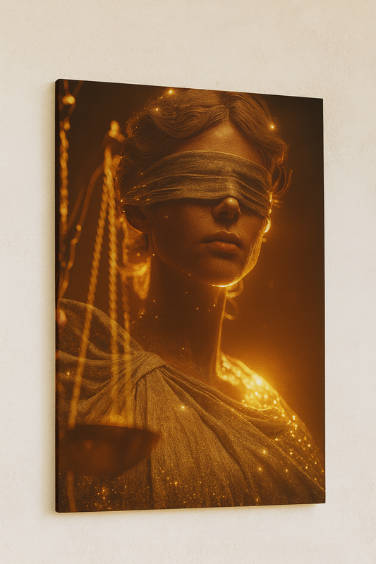 Themis Adalet Tanrıçası – Avukat ve Hukuk Ofisleri İçin Prestij Kanvas Tablo