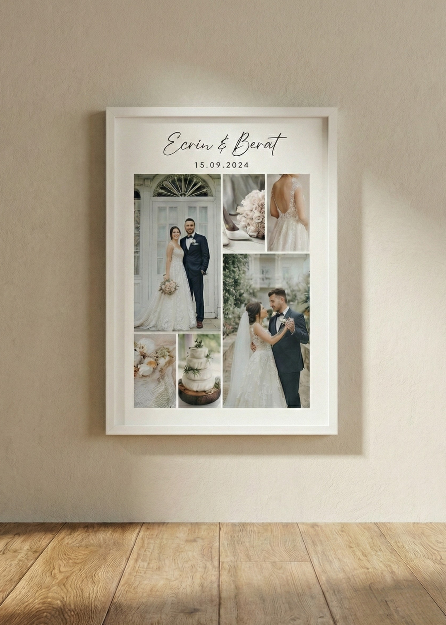 Framed 8 Photo Framed Special Table for Your Lover with Love Written