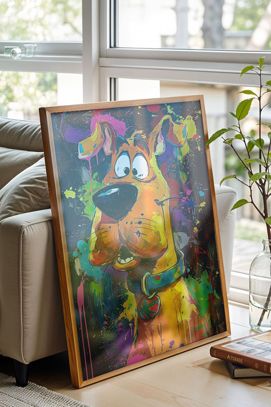 Renkli Scooby-Doo Pop Art Tablo 🎨🐾