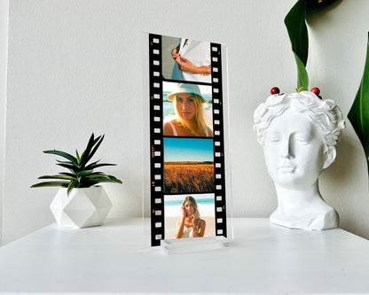 Personalized Film Roll with 4 Photos Acrylic Gift