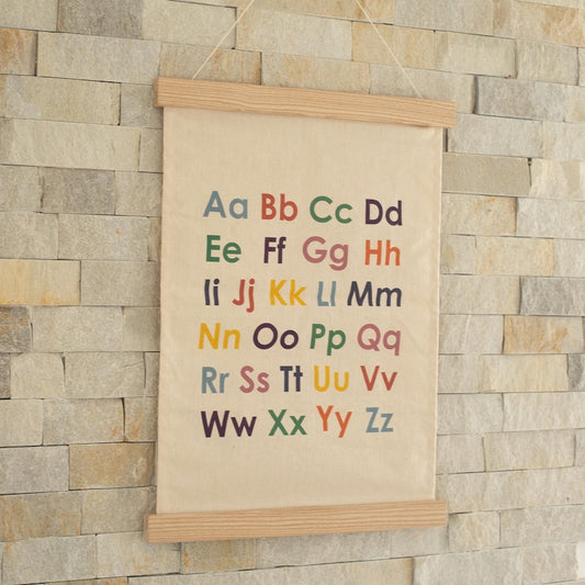 Alfabe ABC Çocuk Odası Asılabilir Bayrak | Eğitici & Dekoratif Çocuk Odası Süsü