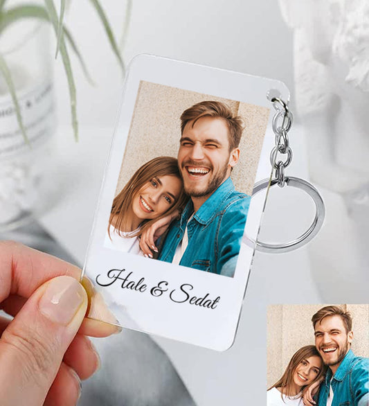 Personalized Photo Keychain 2 Pieces
