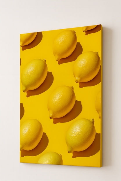 Limon Rüyası Kanvas Tablo – Modern Mutfak Dekoru – Canlı Renk Duvar Tablosu