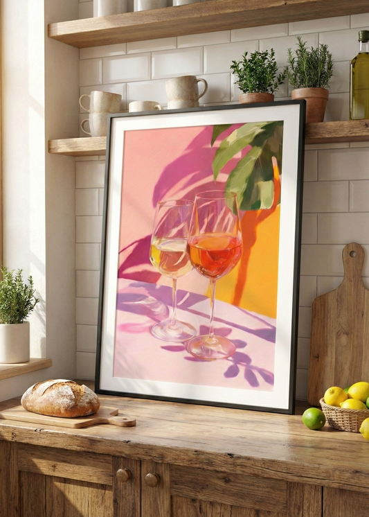 Yemek Odası ve Mutfak İçin Dekoratif Çerçeveli Tablo - Renkli Gurme Duvar Sanatı