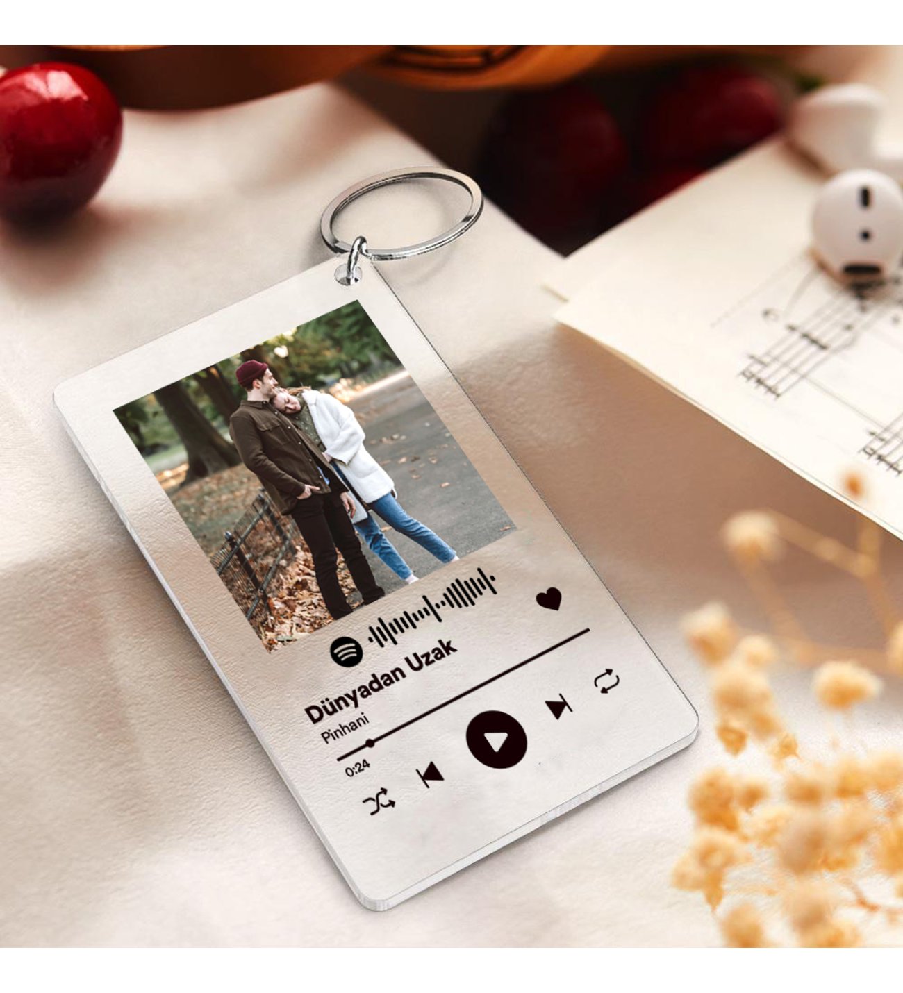 Personalized Spotify Keychain 2 Pieces