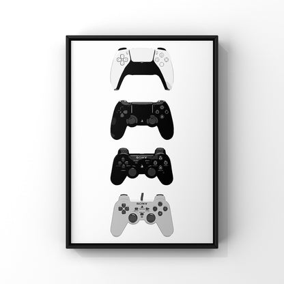 🎮 Oyun Tutkunlarına Özel Pleksi Gamepad Tablosu – Modern Oyun Odası Duvar Dekoru